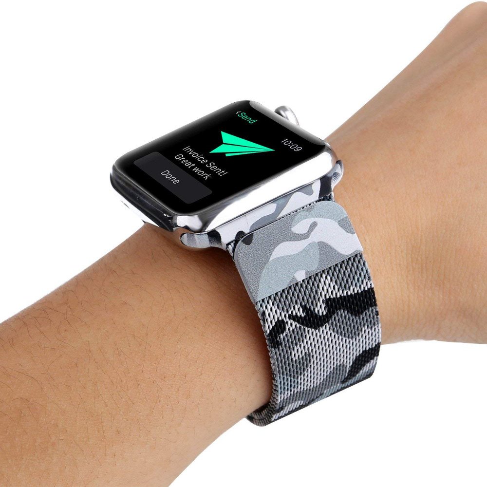 Wholesale Premium Color Stainless Steel Magnetic Milanese Loop Strap Wristband for Apple Watch Series 7 6